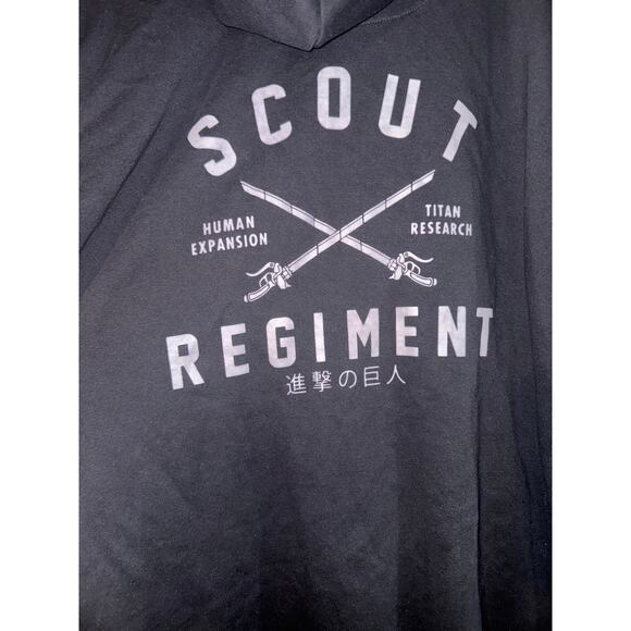 Attack On Titan Scout Full-Zip Hoodie Long Sleeve Ripple Junction Size 2X Wings - Picture 10 of 10